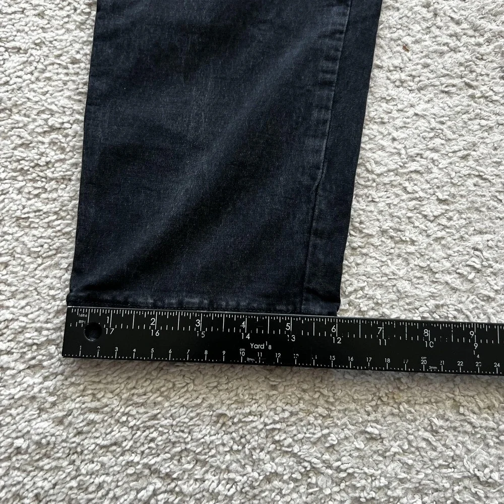 A Bathing Ape Chino Pants Mens M 30x25 Black Pleated Tapered Fit Stretch Logo